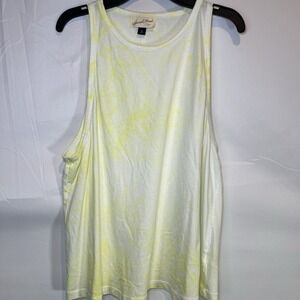 Universal Thread Goods Co. Women's Tank Top Size Medium‎ Yellow Tie-dye